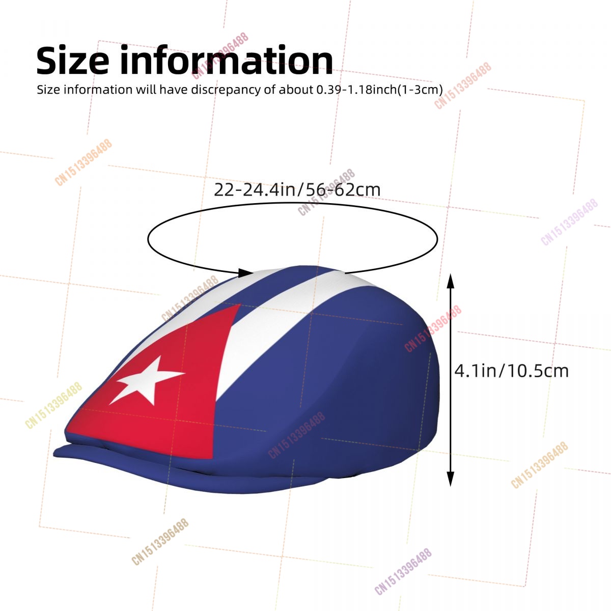 Cuba Flag Men Women Flat Ivy G - Newsboy Cap Ivy 评论和价格
